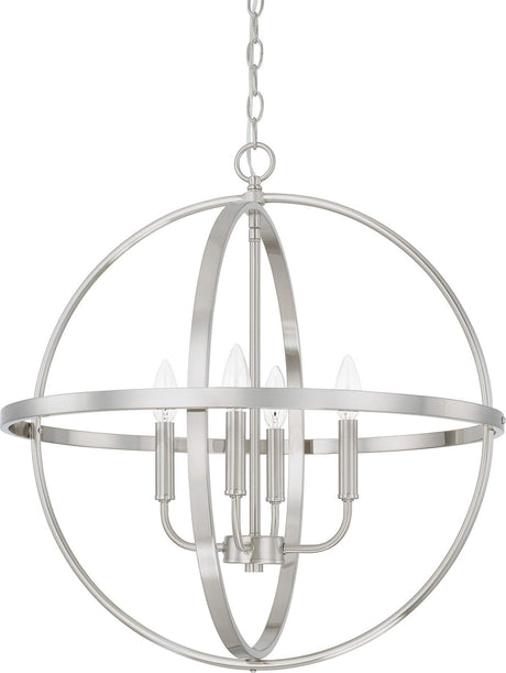 Capital Lighting 317542BN Hartwell 4 Light Pendant Brushed Nickel