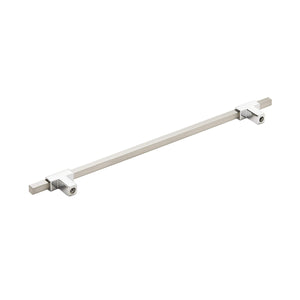 Amerock Cabinet Pull Polished Chrome/Satin Nickel 10-1/16 inch (256 mm) Center to Center Urbanite 1 Pack Drawer Pull Drawer Handle Cabinet Hardware