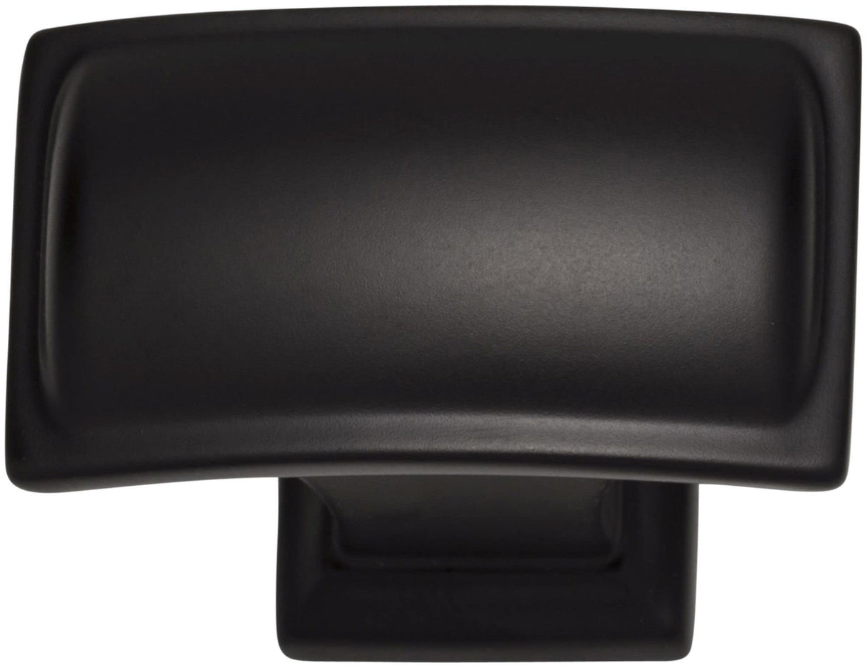 Jeffrey Alexander 435L-MB 1-1/2" Overall Length Matte Black Rectangle Annadale Cabinet Knob