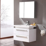 Fresca FVN8080WH Fresca Medio 32" White Modern Bathroom Vanity w/ Medicine Cabinet