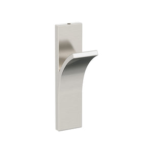 Amerock HBX37014G10 Apex Single Prong Decorative Wall Hook Satin Nickel Hook for Coats, Hats, Backpacks, Bags Hooks for Bathroom, Bedroom, Closet, Entryway, Laundry Room, Office