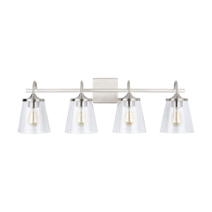 Capital Lighting 139142BN-496 Jayne 4 Light Vanity Brushed Nickel