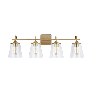 Capital Lighting 139142AD-496 Jayne 4 Light Vanity Aged Brass