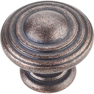 Jeffrey Alexander 137DMAC 1-1/4" Diameter Distressed Oil Rubbed Bronze Stacked Bremen 2 Cabinet Knob