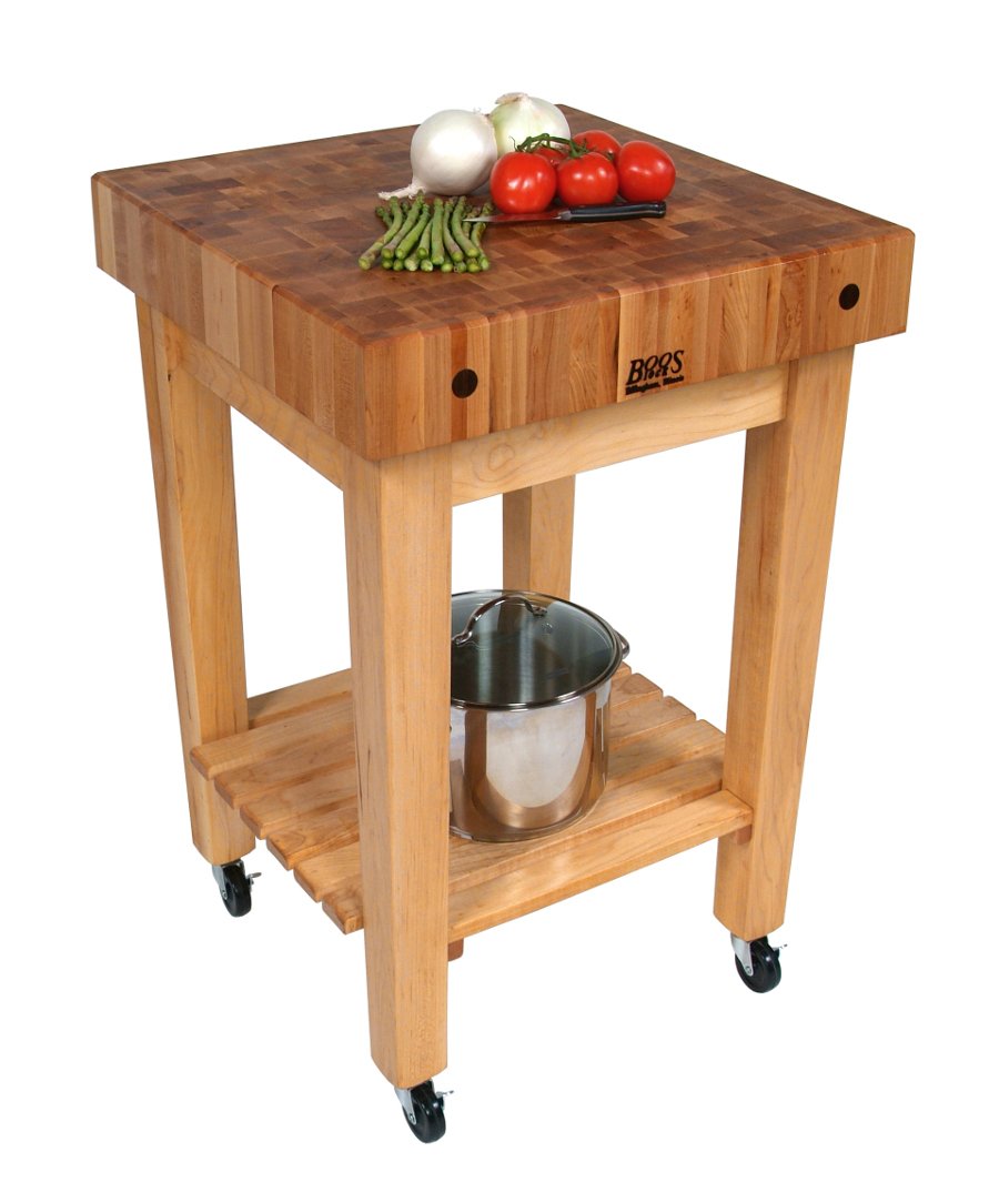 John Boos GB-C Butcher Block Unit - 24" 4" Laminated Hard Rock Maple