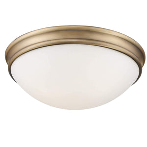 Millennium Lighting 5225-BN 3 Light 14" Wide Flush Mount Bowl Ceiling Fixture