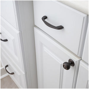 Jeffrey Alexander Z260-3DACM 3" Center-to-Center Gun Metal Rope Rhodes Cabinet Pull