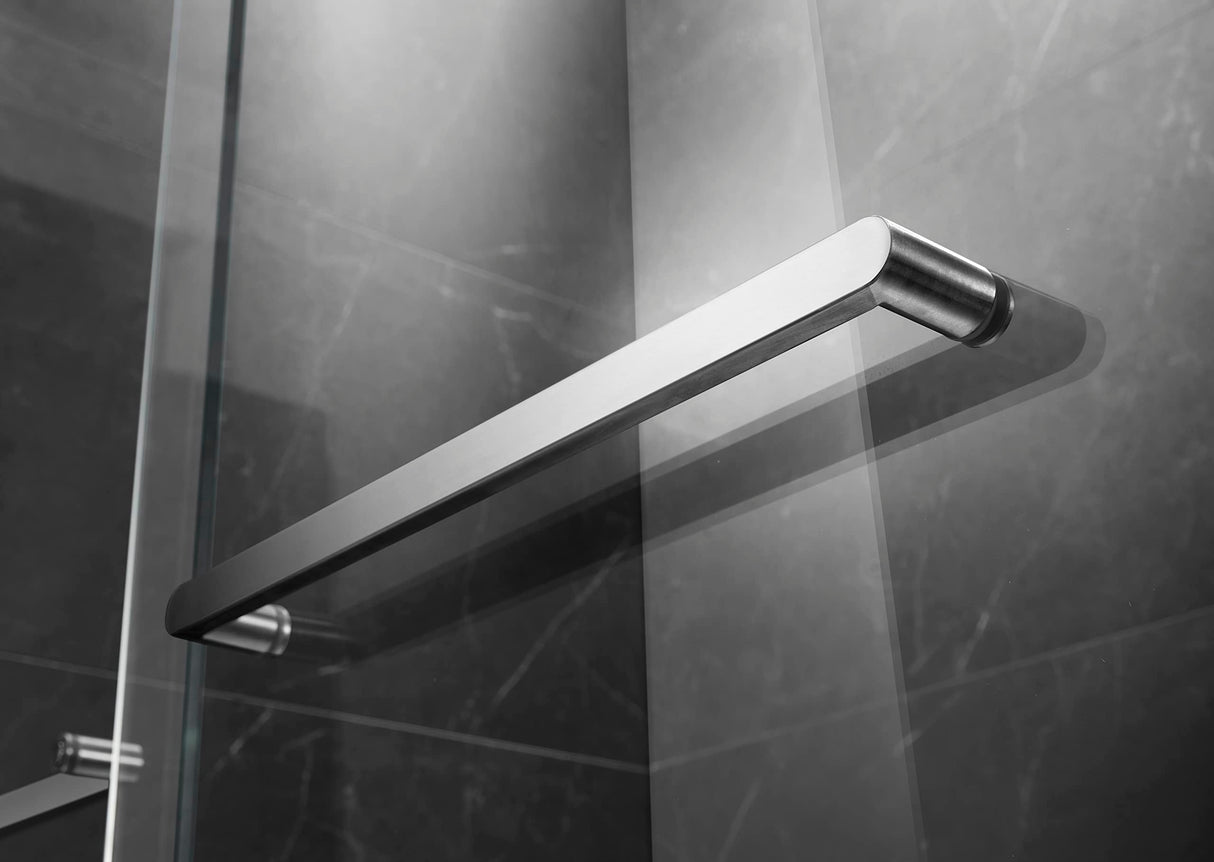 Essence 54'' * 76'' Framed Shower Door (Brushed Nickel)