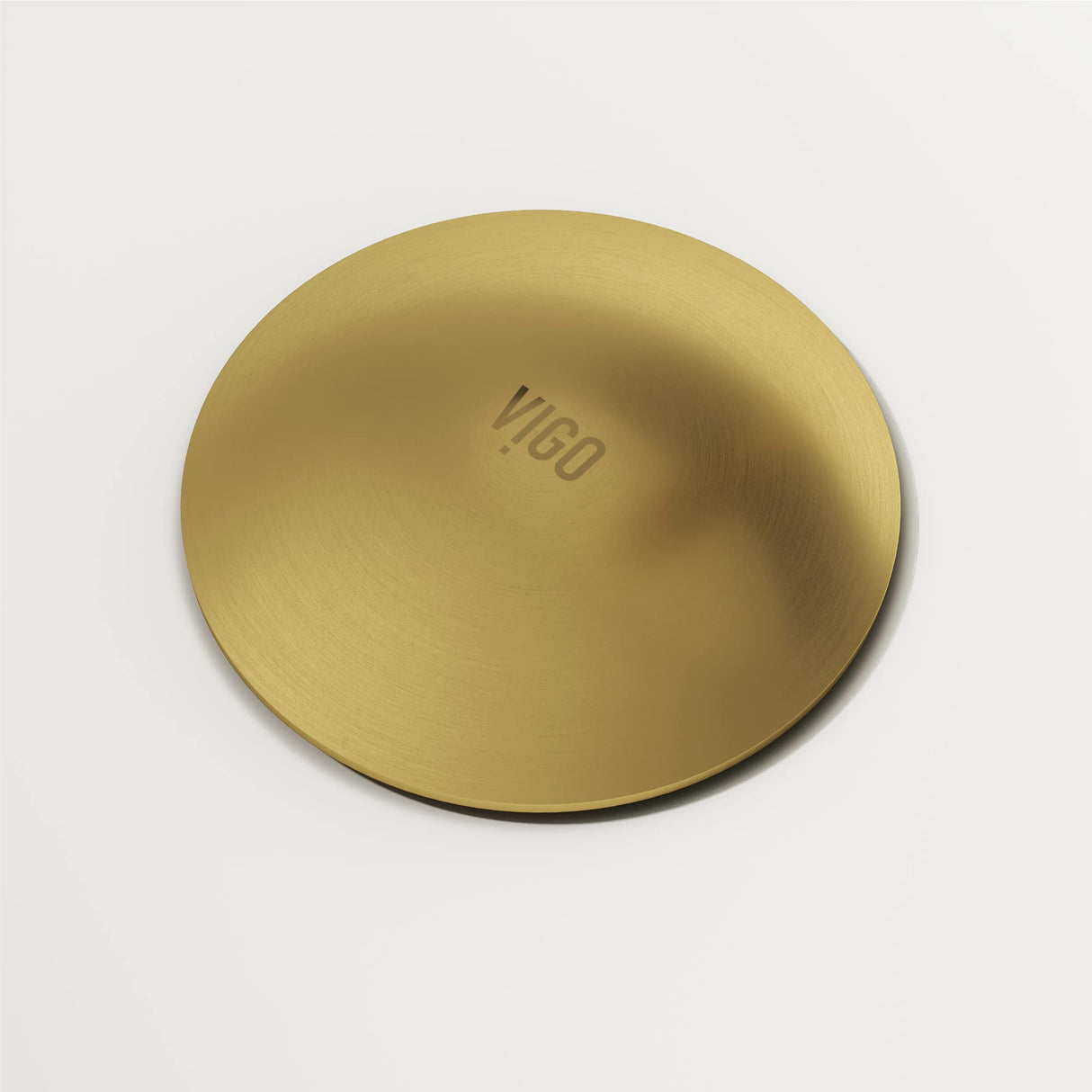 VIGO 2.75" Diameter Vessel Bathroom Sink Pop-Up Drain and Mounting Ring Without Overflow in Matte Gold Finish