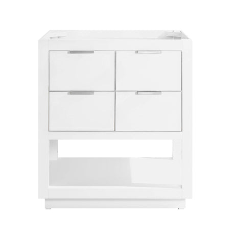 Avanity Allie 30 in. Vanity Only in White with Silver Trim