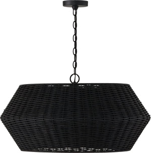 Capital Lighting 347861MB Boca 6 Light Pendant Matte Black