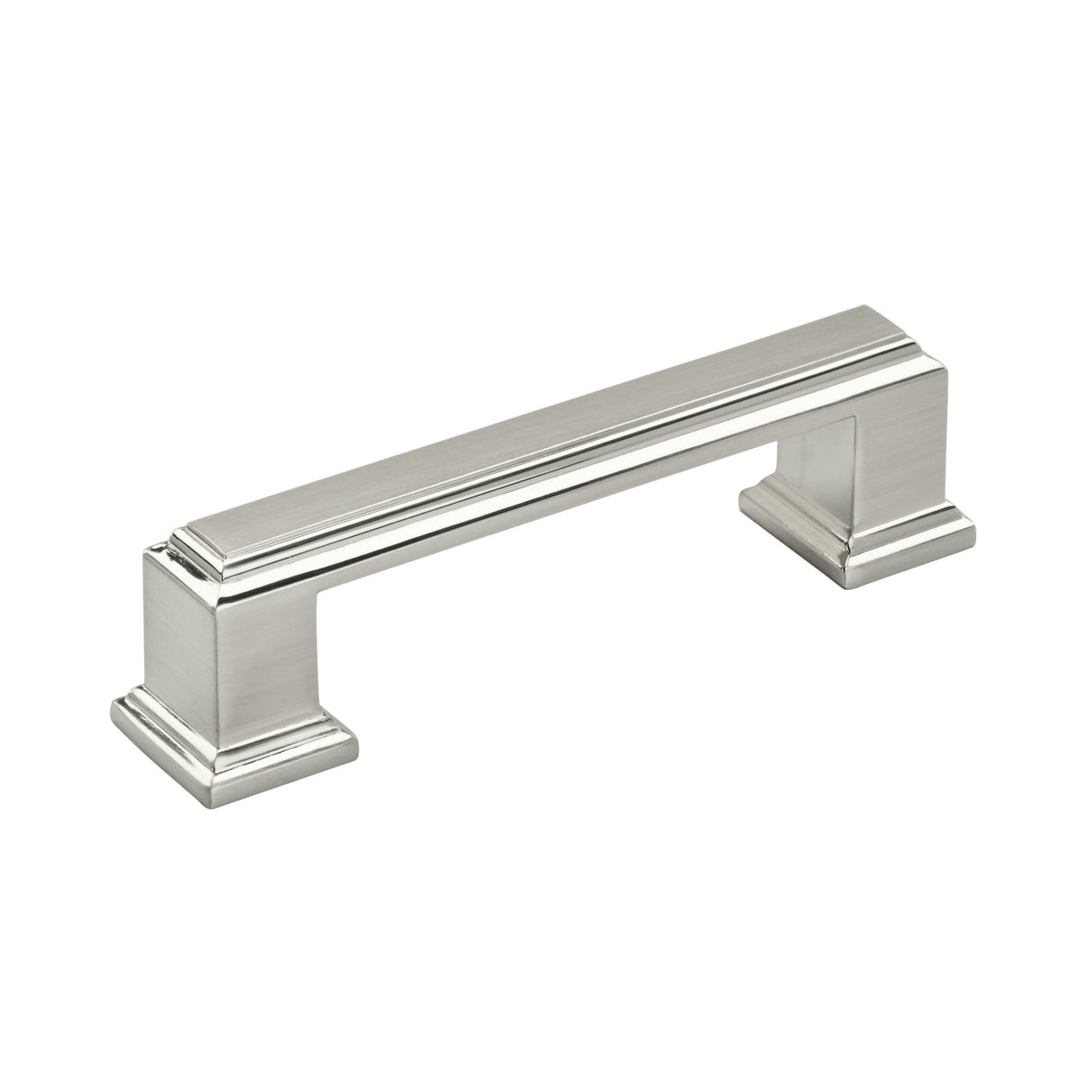 Amerock Cabinet Pull Satin Nickel 3 inch (76 mm) Center to Center Appoint 1 Pack Drawer Pull Drawer Handle Cabinet Hardware