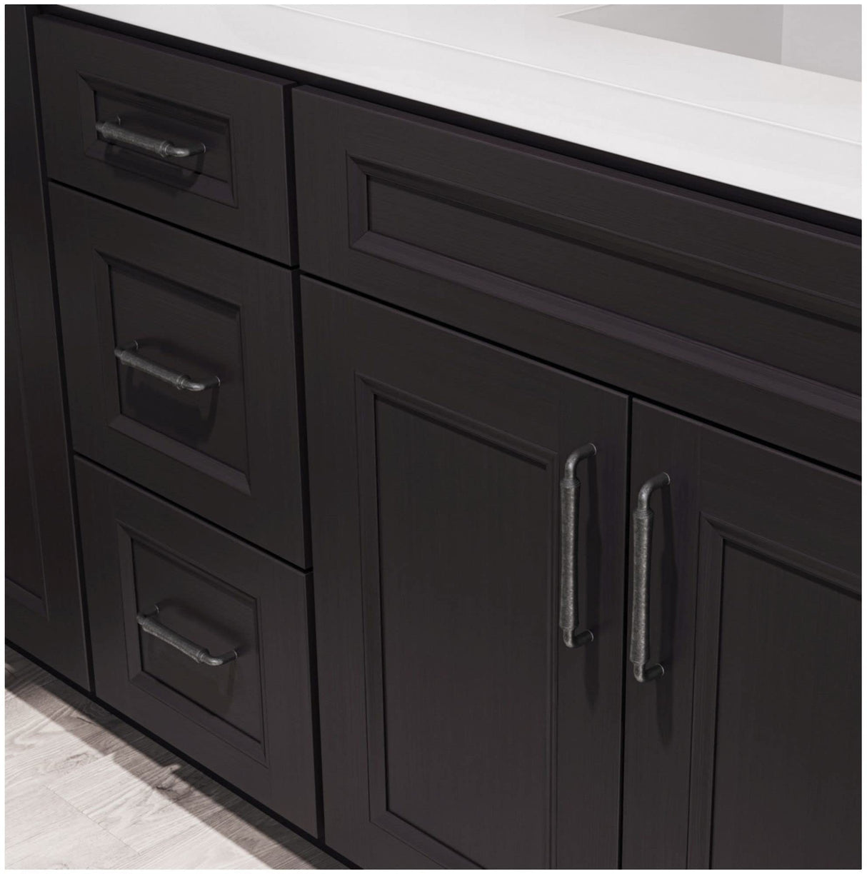 Jeffrey Alexander 537-160DACM 160 mm Center-to-Center Gun Metal Barrel Bremen 2 Cabinet Pull