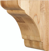 Hardware Resources COR33-2ALD 5" W x 6" D x 10" H Alder Minimalist Corbel