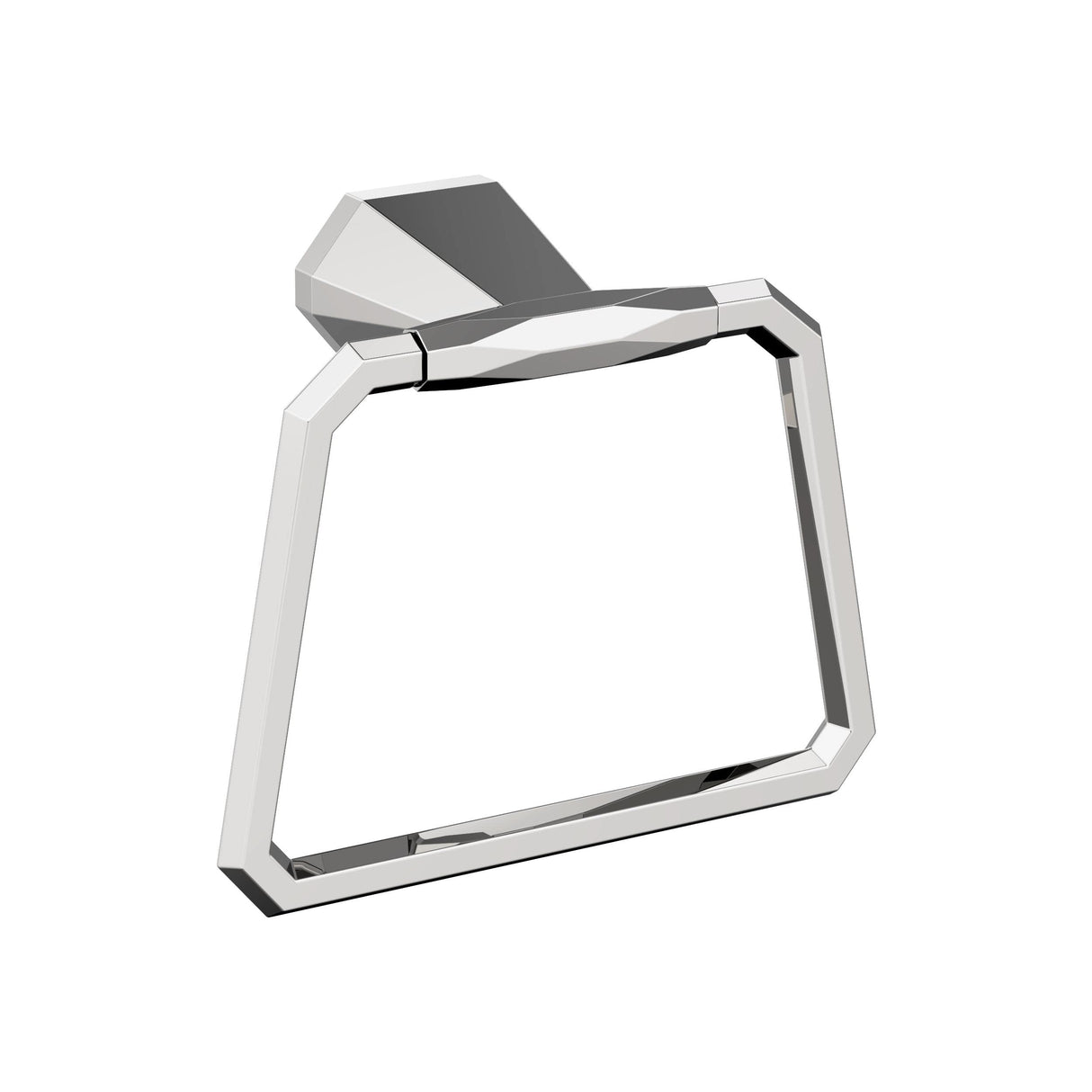 Amerock BH3604226 Chrome Towel Ring 5-9/16 in (141 mm) Length Towel Holder St. Vincent Hand Towel Holder for Bathroom Wall Small Kitchen Towel Holder Bath Accessories