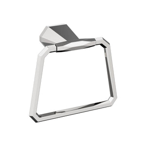 Amerock BH3604226 Chrome Towel Ring 5-9/16 in (141 mm) Length Towel Holder St. Vincent Hand Towel Holder for Bathroom Wall Small Kitchen Towel Holder Bath Accessories
