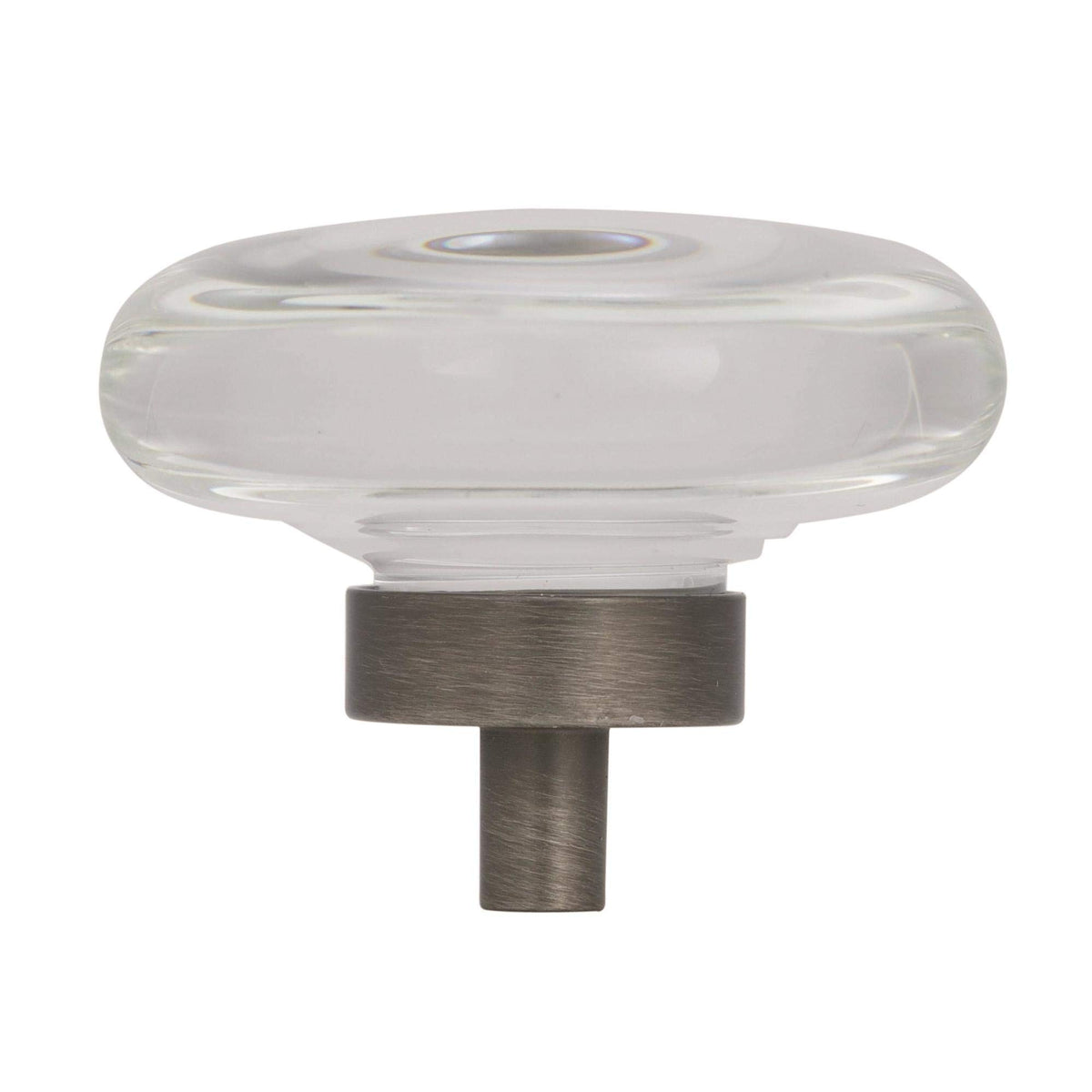 Amerock Cabinet Knob Clear/Golden Champagne 1-3/4 inch (44 mm) Diameter Glacio 1 Pack Drawer Knob Cabinet Hardware