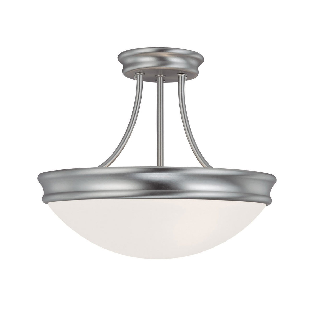 Capital Lighting 2037MN Hansen 3 Light Semi-Flush Matte Nickel