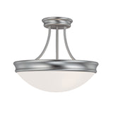 Capital Lighting 2037MN Hansen 3 Light Semi-Flush Matte Nickel