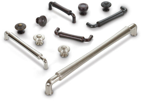 Jeffrey Alexander 537DBAC 96 mm Center-to-Center Brushed Oil Rubbed Bronze Barrel Bremen 2 Cabinet Pull