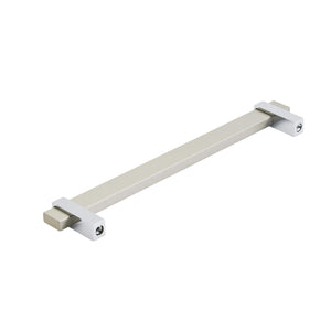 Amerock Cabinet Pull Silver Champagne/Polished Chrome 7-9/16 inch (192 mm) Center to Center Mulino 1 Pack Drawer Pull Drawer Handle Cabinet Hardware