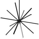 Kuzco CH14232-BK SIRIUS MINOR 32" CH Black 120V TRIAC/ELV LED 3000K 90CRI 65W