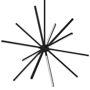 Kuzco CH14232-BK SIRIUS MINOR 32" CH Black 120V TRIAC/ELV LED 3000K 90CRI 65W