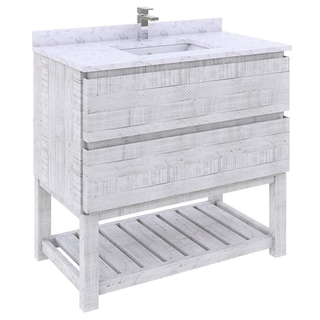 Fresca FCB3136RWH-FS-CWH-U Modern Bathroom Vanity