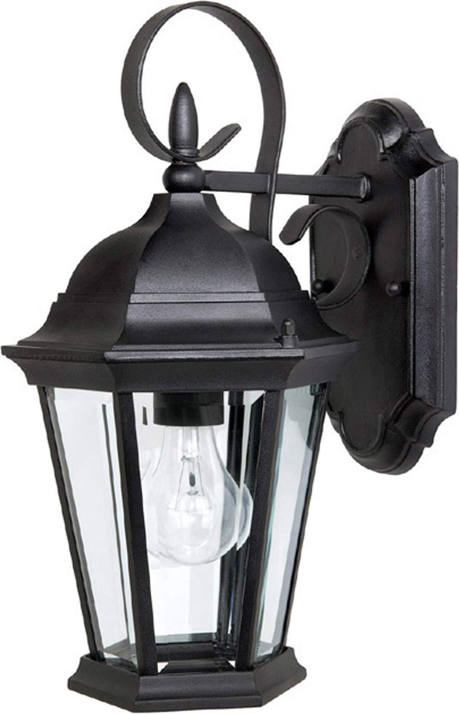 Capital Lighting 9726BK Carriage House 1 Light Outdoor Wall Lantern Black