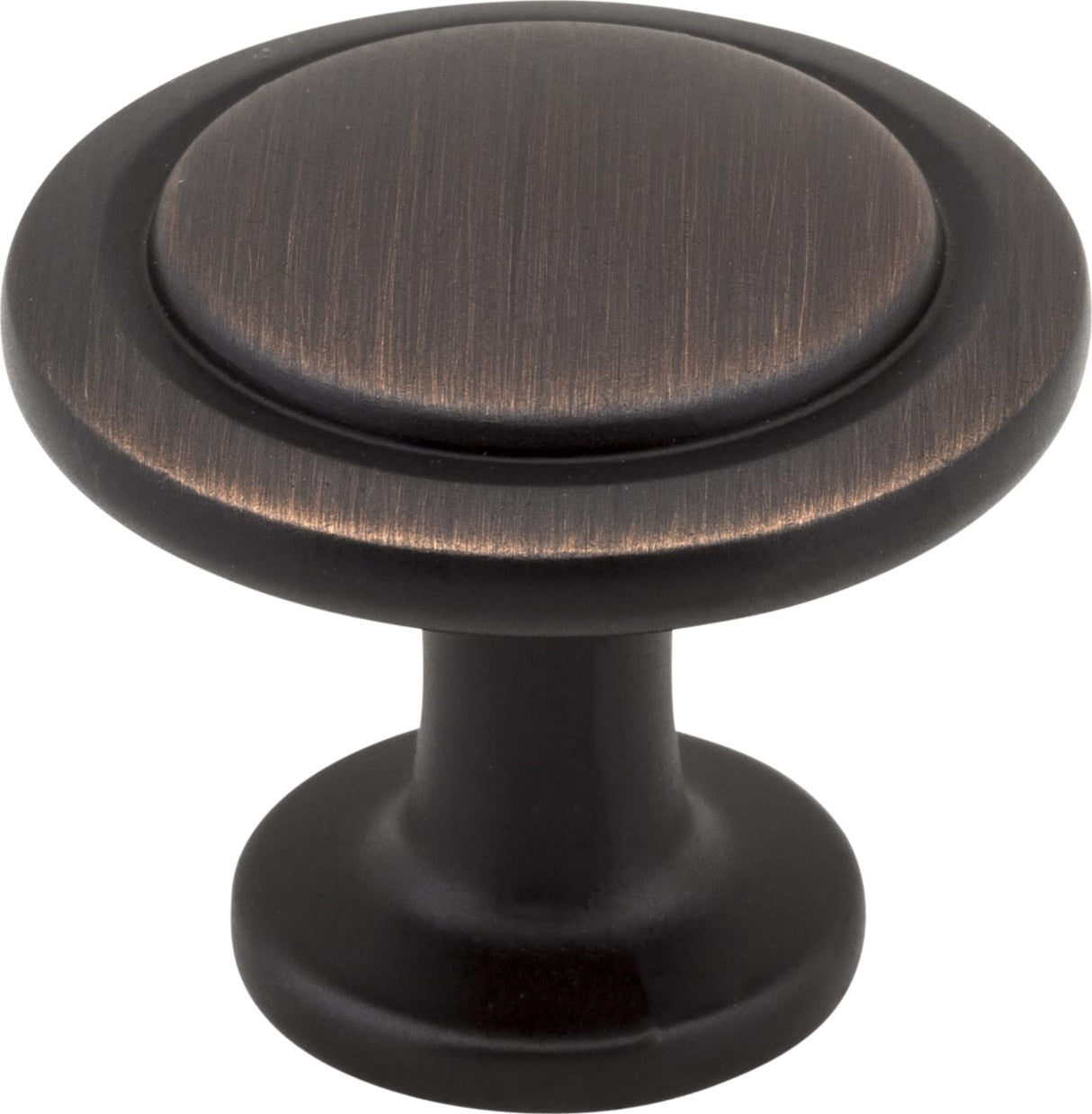 Elements 3960-DBAC 1-1/4" Diameter Brushed Oil Rubbed Bronze Round Button Gatsby Cabinet Knob