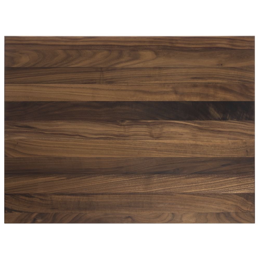 John Boos WAL-R02-3 & Co. Reversible Walnut Cutting Board , Black 24X18X1.5 WAL-EDGE GR-REV-PK OF 3