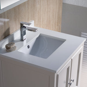 Fresca Bath FVN2024AW Oxford Vanity, 24", Antique White