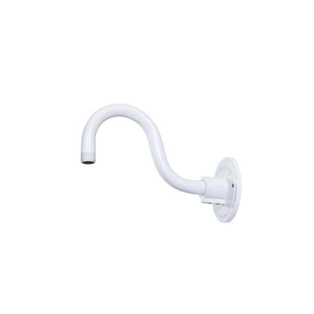 Millennium Lighting RGN10-GA RLM Outdoor Wall Sconce with 12" Wide Radial Wave Shade and 10" Gooseneck Stem