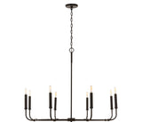 Capital Lighting 432882MI Colby 8 Light Chandelier Mineral Brown