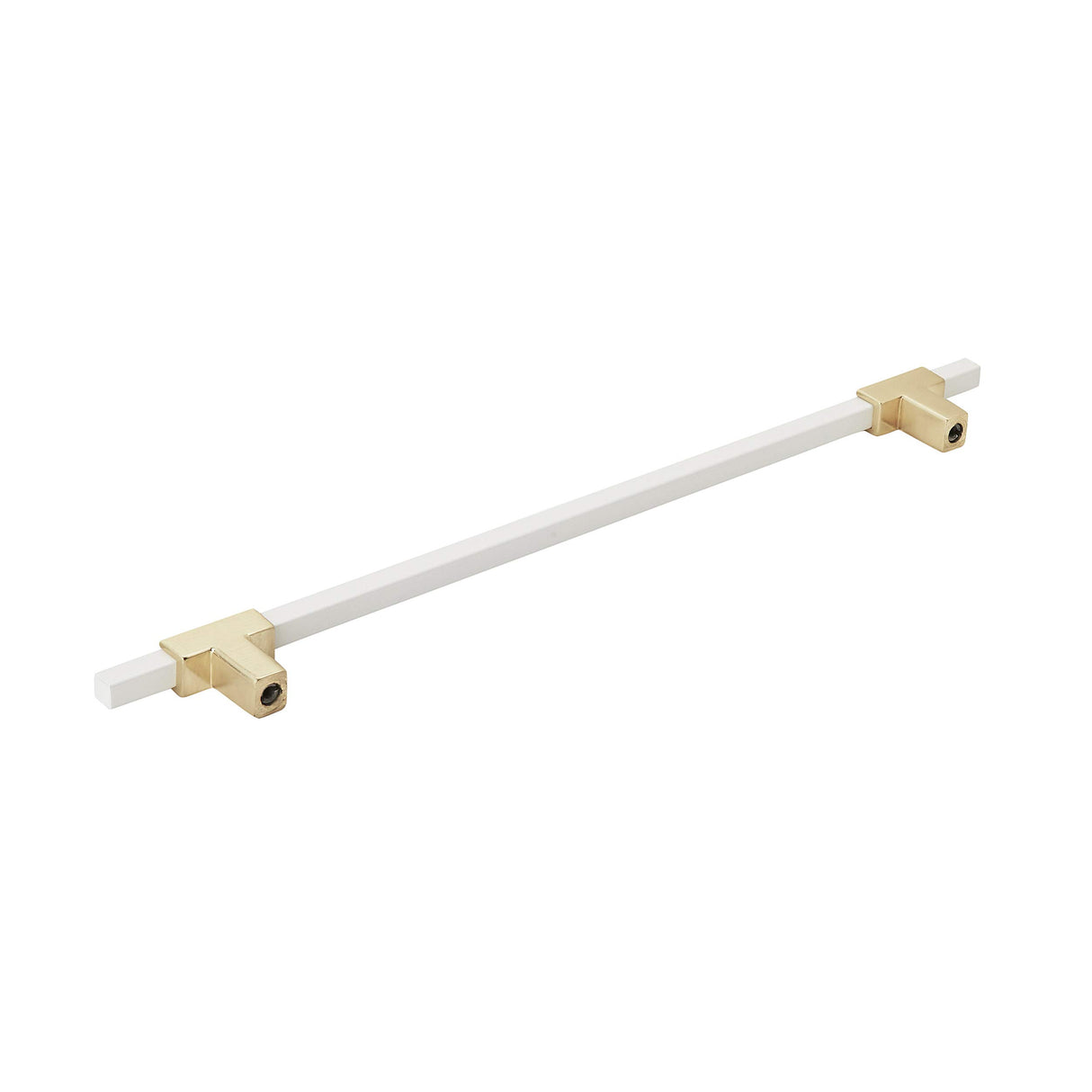 Amerock Cabinet Pull Brushed Gold/White 10-1/16 inch (256 mm) Center to Center Urbanite 1 Pack Drawer Pull Drawer Handle Cabinet Hardware