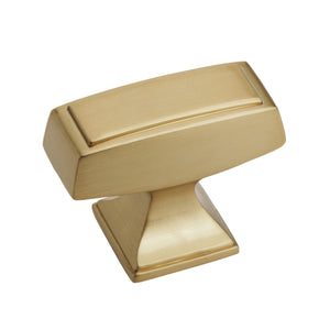 Amerock Cabinet Knob Champagne Bronze 1-1/2 inch (38 mm) Length Mulholland 1 Pack Drawer Knob Cabinet Hardware