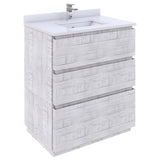 Fresca FCB3130RWH-FC Fresca Formosa 29" Floor Standing Modern Bathroom Cabinet in Rustic White