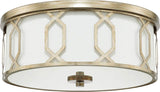 Capital Lighting 228131WG-683 Opal 3 Light Flush Mount Winter Gold