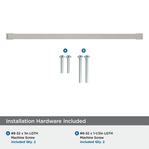 Amerock BP55284G10 Satin Nickel Cabinet Pull 12-5/8 in (320 mm) Center-to-Center Cabinet Handle Blackrock Drawer Pull Kitchen Cabinet Handle Furniture Hardware