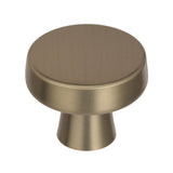 Amerock Cabinet Knob Golden Champagne 1-5/16 inch (33 mm) Diameter Blackrock 1 Pack Drawer Knob Cabinet Hardware