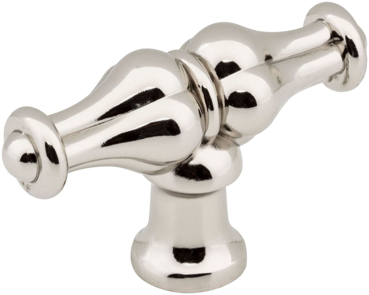 Jeffrey Alexander 818L-NI 2-1/4" Polished Nickel Bella Cabinet "T" Knob