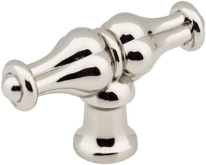 Jeffrey Alexander 818L-NI 2-1/4" Polished Nickel Bella Cabinet "T" Knob