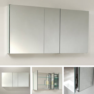 Fresca FMC8013 Fresca 50" Wide x 26" Tall Bathroom Medicine Cabinet w/ Mirrors