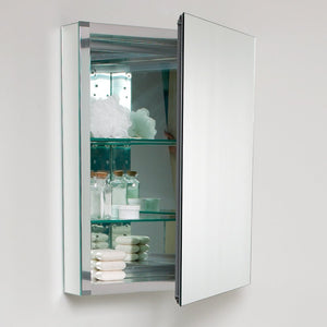 Fresca FVN8006TK Fresca Nano 24" Teak Modern Bathroom Vanity w/ Medicine Cabinet