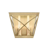 Alora WV309602VB LATTICE WALL VANITY 2 LIGHT VINTAGE BRASS