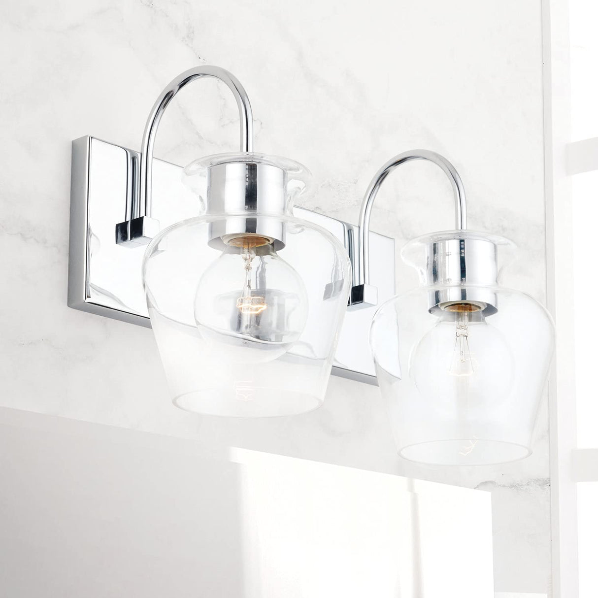 Capital Lighting 138121AD-490 Danes 2 Light Vanity Aged Brass