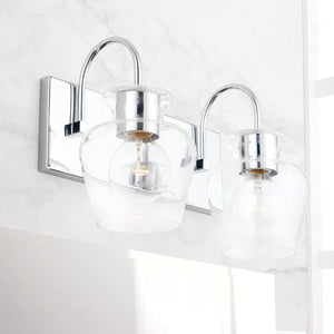 Capital Lighting 138121AD-490 Danes 2 Light Vanity Aged Brass