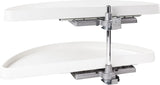 Hardware Resources HMLS-P-3818 38" Plastic Half-Moon Lazy Susan