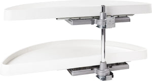 Hardware Resources HMLS-P-3818 38" Plastic Half-Moon Lazy Susan