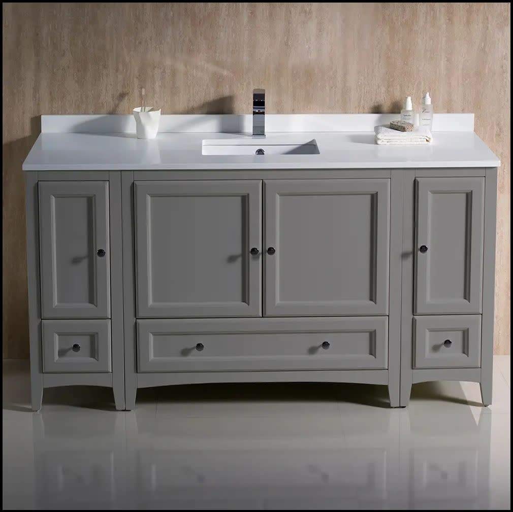 Fresca FCB20-123612ES-CWH-U Cabinets with Top and Sink
